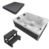 Outdoor Whirlpool Spa Elba  Aussen Badewanne Weiss 210Cm X 150Cm Mit Heizung Hydromassage Bluetooth*Tronitechnik Best