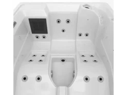 Outdoor Whirlpool Spa Elba  Aussen Badewanne Weiss 210Cm X 150Cm Mit Heizung Hydromassage Bluetooth*Tronitechnik Best
