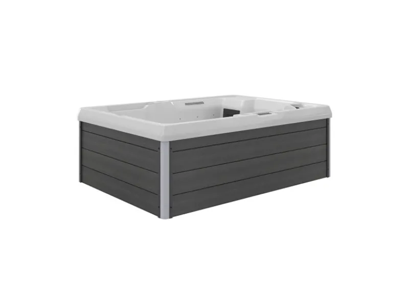 Tronitechnik Outdoor Whirlpools|Outdoor Whirlpool Spa Elba Aussen Weiss 210Cm X 150Cm Mit Heizung Hydromassage Bluetooth Inkl Treppe