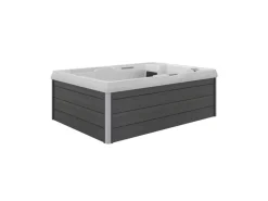 Outdoor Whirlpool Spa Elba  Weiss 210Cm X 150Cm Mit Heizung Hydromassage Bluetooth Und Farblichtherapie*Tronitechnik Best