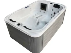 Tronitechnik Outdoor Whirlpools|Outdoor Whirlpool Spa Tino Pro Mit Isolierung Weiss Silber Marmoriert  195Cm X 127Cm Heizung Hydromassage