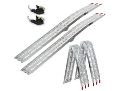 2 x Auffahrrampe Klappbar 228 cm Traglast 680 kg Grau*TRUTZHOLM New