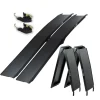 2 x Auffahrrampen 205 cm Traglast 680 kg Alu Schwarz Klappbar*TRUTZHOLM New