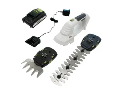 TRUTZHOLM Strauchscheren|Grasscheren|Akku Rasentrimmer 20V 2in1 mit 2Ah Akku 10 cm Grasklinge und 20 cm Strauchklinge