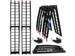 TRUTZHOLM Quads|2x Auffahrrampe Klappbar 180 cm Traglast 680 kg Alu Schwarz