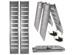 2x Auffahrrampe Klappbar 180 cm Traglast 400 kg Grau*TRUTZHOLM Outlet