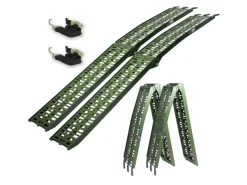 2x Auffahrrampen Klappbar 228 cm Traglast 680 kg Alu Oliv*TRUTZHOLM Sale