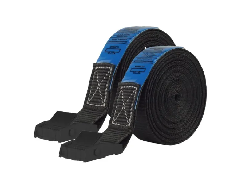 TRUTZHOLM Gartenmöbel-Sets|2x Profi Spanngurt Klemmschloss Auto 1 Teilig 5m 250 kg Schwarz