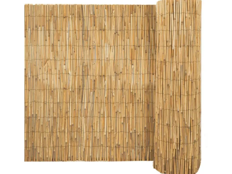 urfence Balkonsichtschutz|Sichtschutz Schilf 110 x 600 cm Braun