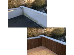 urfence Balkonsichtschutz|Sichtschutz Weide 100 x 300 cm Braun