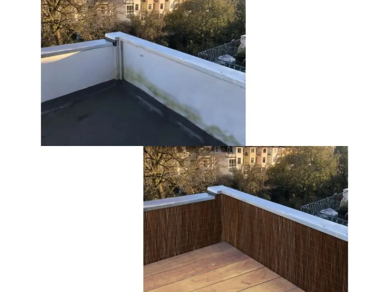 urfence Balkonsichtschutz|Sichtschutz Weide 100 x 300 cm Braun