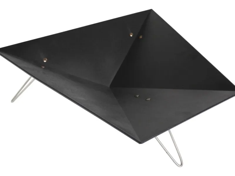 Merive M3 Feuerschale niedrig eckig Schwarz*Vasner