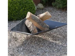 Merive M3 Feuerschale niedrig eckig Schwarz*Vasner