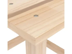 Balkonmöbel|vidaXL Adirondack-Gartenstuhl mit Tisch Massivholz Tanne 315922