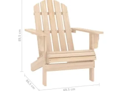 Balkonmöbel|vidaXL Adirondack-Gartenstuhl mit Tisch Massivholz Tanne 315922