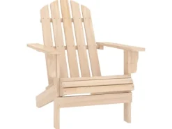 Balkonmöbel|vidaXL Adirondack-Gartenstuhl mit Tisch Massivholz Tanne 315922