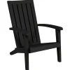 Gartenstühle|vidaXL Adirondack-Gartenstuhl Schwarz Polypropylen