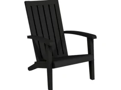 Gartenstühle|vidaXL Adirondack-Gartenstuhl Schwarz Polypropylen