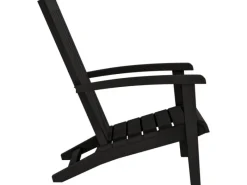 Gartenstühle|vidaXL Adirondack-Gartenstuhl Schwarz Polypropylen