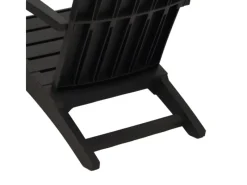 Gartenstühle|vidaXL Adirondack-Gartenstuhl Schwarz Polypropylen