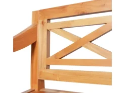 vidaXL Batavia-Bank Hellbraun 123 cm Massivholz Mahagoni* Best