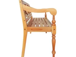 vidaXL Batavia-Bank Hellbraun 123 cm Massivholz Mahagoni* Best