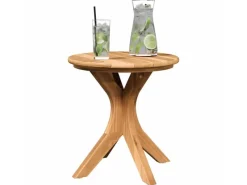 vidaXL Beistelltisch Braun 40 x 40 x 41 cm Teak-Massivholz 42006357* Best