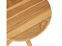 vidaXL Beistelltisch Braun 40 x 40 x 41 cm Teak-Massivholz 42006357* Best