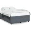 vidaXL Bettgestell Dunkelgrau 160x200 cm Samt Modell 32102449* Hot
