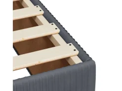 vidaXL Bettgestell Dunkelgrau 160x200 cm Samt Modell 32102449* Hot