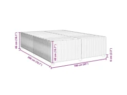 vidaXL Bettgestell Dunkelgrau 160x200 cm Samt Modell 32102449* Hot