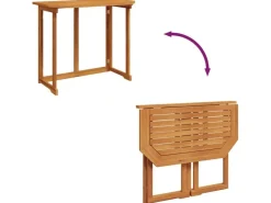 vidaXL Bistrotisch 90x50x75 cm Akazie Massivholz 44039* New