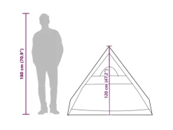 Campingzubehör|vidaXL Camping-Keilzelt 2 Personen Wasserdicht 94756