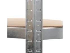 vidaXL Eckregal mit 5 Böden n Stahl & Holzwerkstoff 144264*