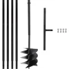 Bodenbearbeitung|vidaXL Erdbohrer mit Griff 250 mm mit Verlängerungsrohr 4 m Stahl 3059406