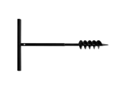vidaXL Erdbohrer mit Griff 100 mm Verlängerungsrohr 5 m 270519* Sale