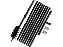 vidaXL Erdbohrer mit Griff 120 mm Verlängerungsrohr 9 m 270524* Outlet