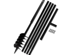 vidaXL Erdbohrer mit Griff 120 mm Verlängerungsrohr 5 m 270523* Outlet