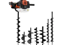 Bodenbearbeitung|vidaXL Erdbohrer-Set Stahl 279577