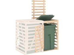 Mülltonnenboxen|vidaXL Erweiterung für Mülltonnenbox Massivholz Kiefer
