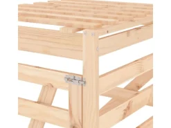 Mülltonnenboxen|vidaXL Erweiterung für Mülltonnenbox Massivholz Kiefer