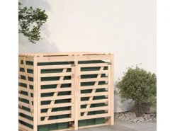Mülltonnenboxen|vidaXL Erweiterung für Mülltonnenbox Massivholz Kiefer