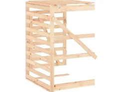 Mülltonnenboxen|vidaXL Erweiterung für Mülltonnenbox Massivholz Kiefer