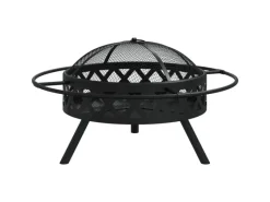 vidaXL Feuerschale mit Schürhaken 70 cm XXL Stahl Modell 1* Sale