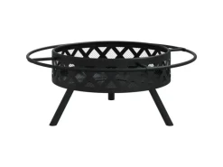 vidaXL Feuerschale mit Schürhaken 70 cm XXL Stahl Modell 1* Sale