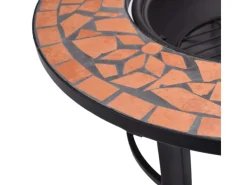 vidaXl Feuerstelle Mosaik Keramik Terracotta 68 cm* Discount