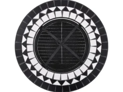 vidaXL Feuertisch Mosaik Keramik Schwarz und Weiß 68 cm* Best