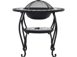 vidaXL Feuertisch Mosaik Keramik Schwarz und Weiß 68 cm* Best