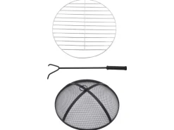 Feuerschalen|vidaXL Feuertisch Mosaik Keramik Blau und Weiß 68 cm