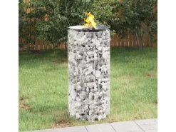 vidaXL Gabionen-Feuerstelle Ø 50 cm Verzinktes Eisen Modell 1* Discount